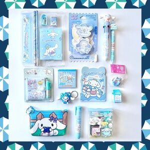 🩵(CIN334) Cinnamoroll Adorable 13-Piece Stationary Lover’s Mini Fun Bundle!